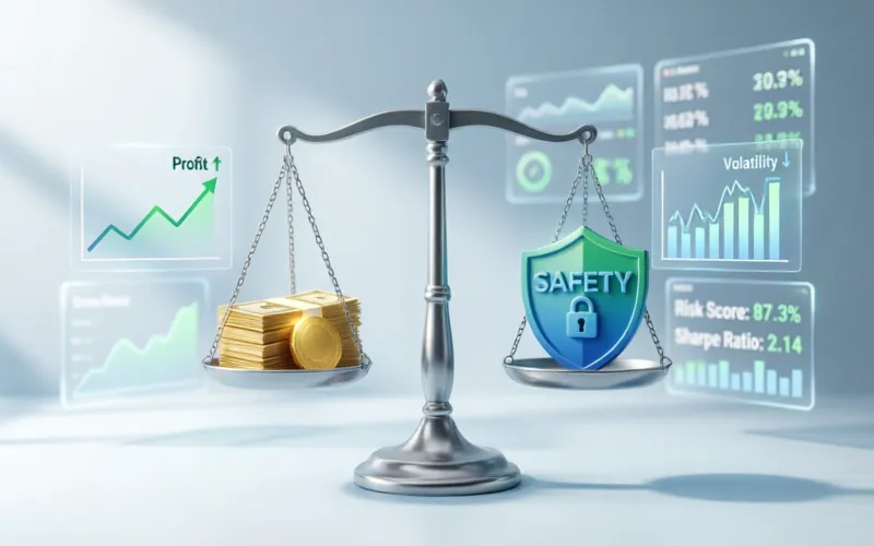 Risk management and trading strategy visualization