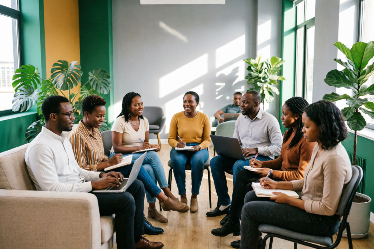 Kenyan professionals at forex training weekend workshop
