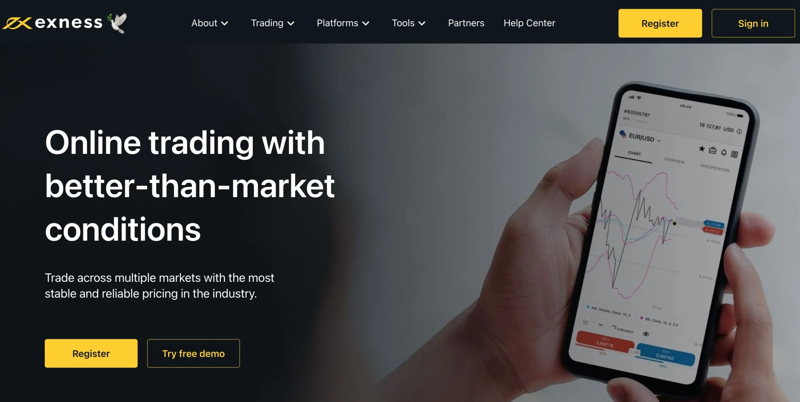 Exness is a CMA-regulated forex broker operating in Kenya